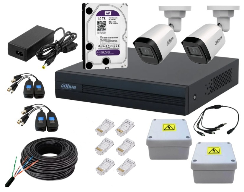 DVR 4 Canales con 2 Camaras exterior