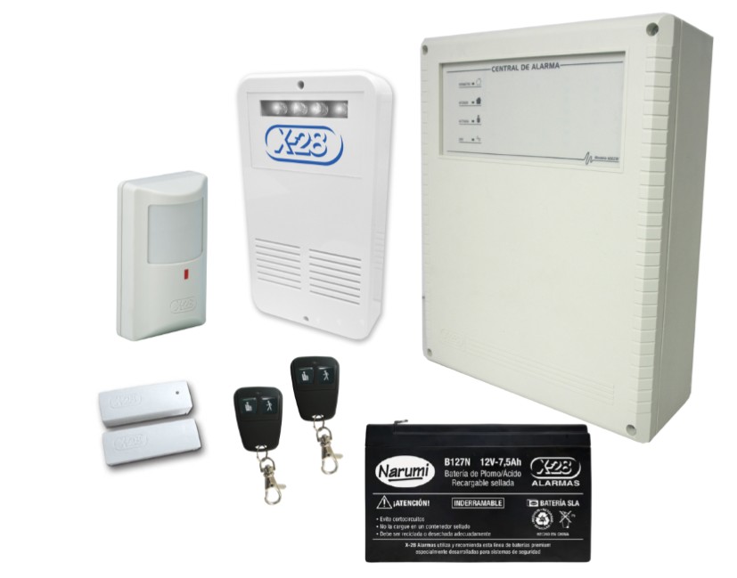 2 zonas 1 magnetico y 1 sensor Cableados