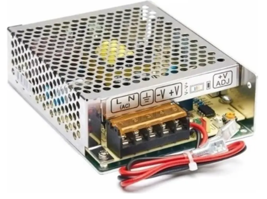 Fuente de alimentación switching, CON FUNCION UPS - 12.0V 10A - ADMITE 1 BATERIA